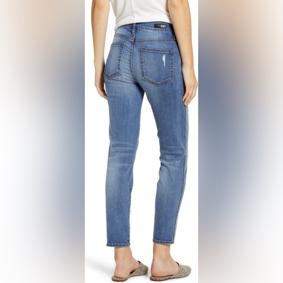 Kut from the Kloth Meghan High Rise Ankle Cigarette Skinny Blue Jeans NWT - Picture 2 of 6